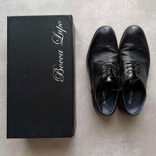 Bocca Lupo Oxford leather shoes size 42 like new black