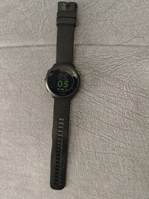 Garmin Forerunner 55 ρολόι σαν καινούργιο με γνήσιο μαύρο λουράκι και φορτιστή