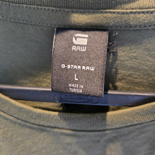G-Star RAW T-shirt, men's size L, olive green