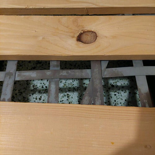 Single solid wood bed used with new mattress