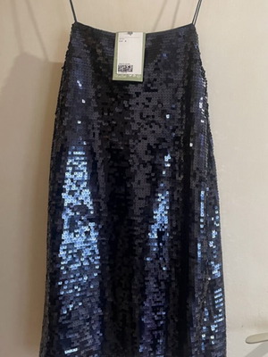 H&M dress new with blue sequins, size S