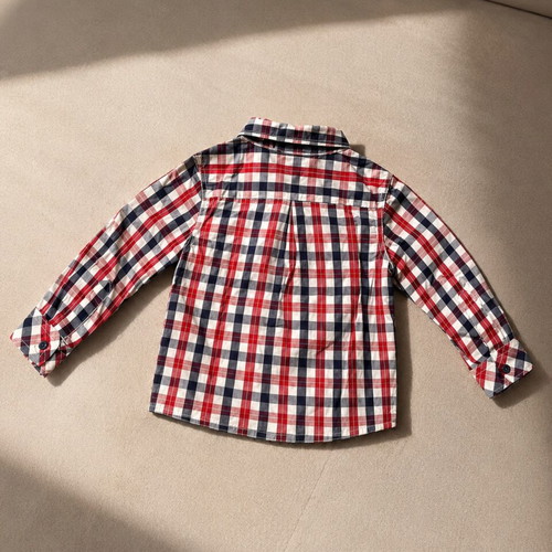 Disney Baby Checked Shirt 23 Months Mickey Mouse 100% Cotton like new