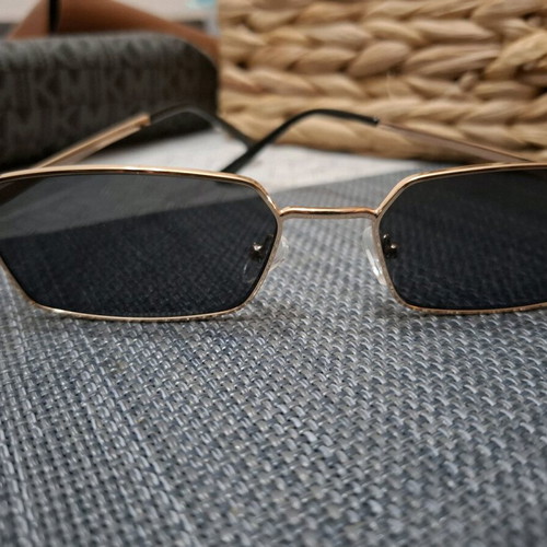 AV Sunglasses like new, black and gold
