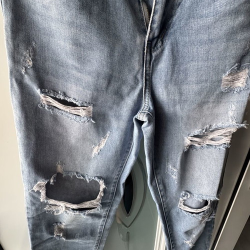 Jeans ripped, like new, blue, size XS