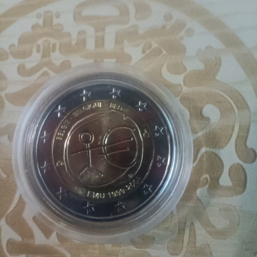Belgium 2 euro 2009 coin unc in capsule, 2 pieces