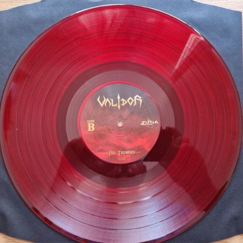 Validor Full Triumphed LP прозрачен червен метал, като нов