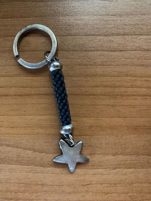Keychain with star charm
