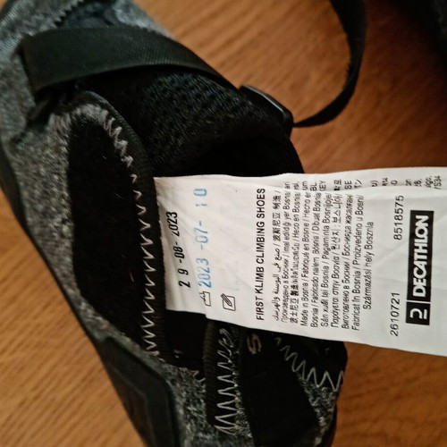Simond First Klimb climbing shoes like new, gray size 37