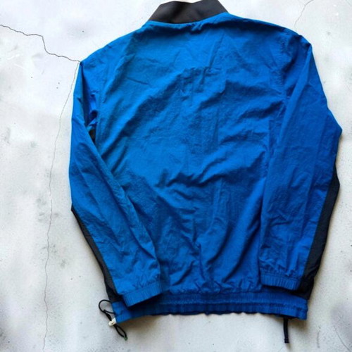 Nike Vintage Style Nylon Anorak Pullover Jacket, royal blue black