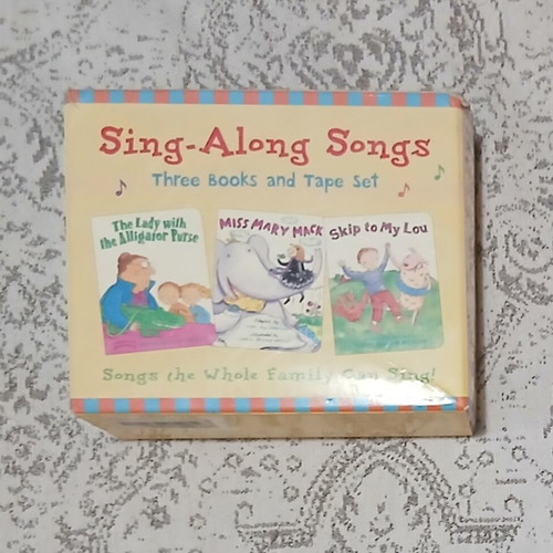 Sing-Along Songs cassette and 3 books used, English