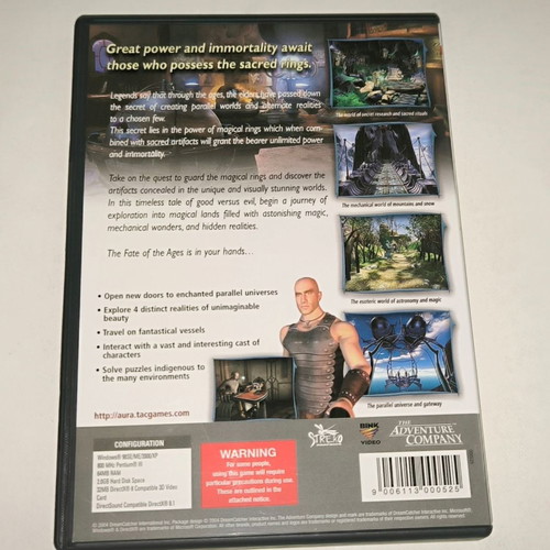 Aura: Fate of the Ages PC game used, adventure