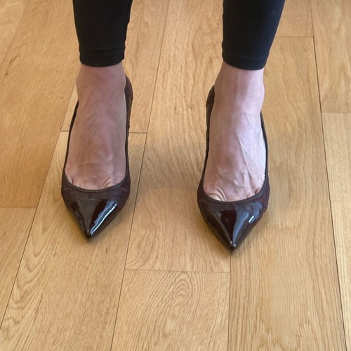 Tory Burch leather pumps new, burgundy, size 38