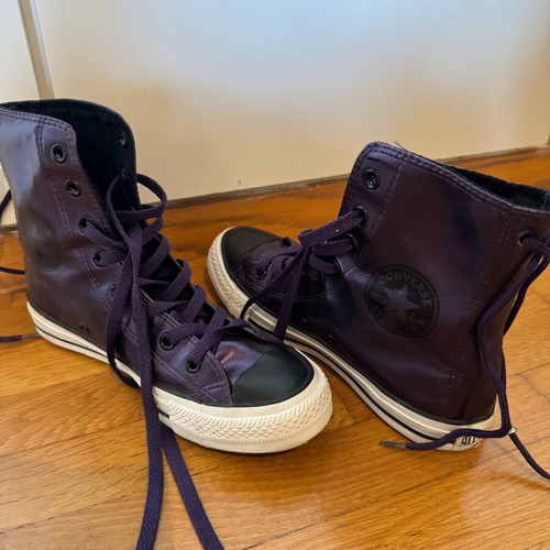 All Star Converse purple boot size 37.5 like new