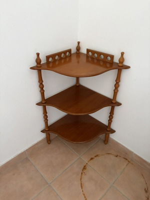 Classic corner shelf used, excellent condition