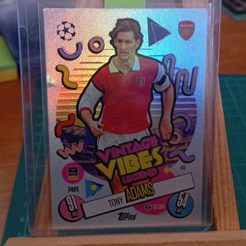 Tony Adams Vintage Vibes Legend Card #415 like new, Topps Match Attax 2024/25 UEFA Champions League