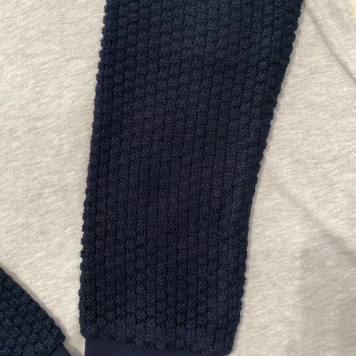 Men's long-sleeve blouse like new, gray and blue, size L
