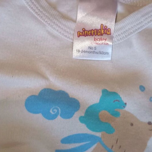 Set of 10 short-sleeve bodysuits for boys size 92, like new