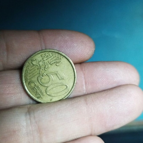 Ιταλικό κέρμα 50 λεπτών ευρώ μεταχειρισμένο, έφιππος ανδριάντας Μάρκου Αυρηλίου