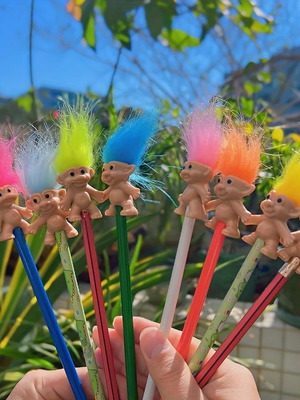 Euchulides pencil toppers 8 colors, new set of 8 pieces