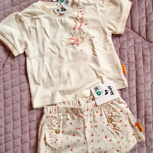 Steiff summer clothing set for baby girls new, size 56–62