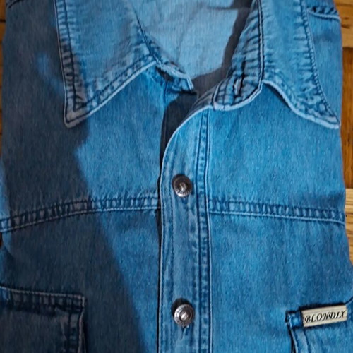 Vintage Denim Western Shirt Blondix XL like new, 100% cotton