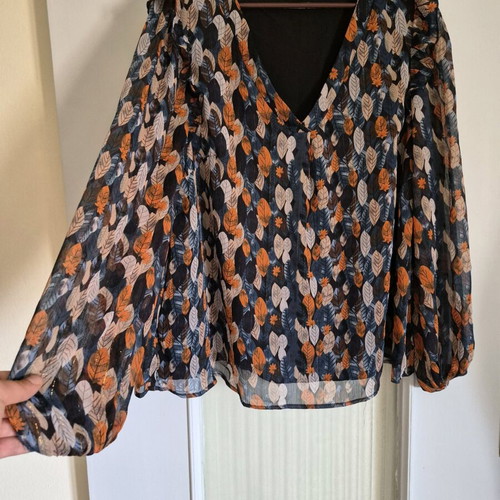 Shein Curve blouse blue, like new, size XXL