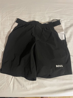 Hugo Boss shorts, black, size M, dri-fit fabric