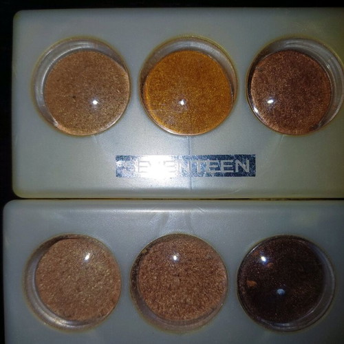 Seventeen eyeshadow, two palettes, one new one used