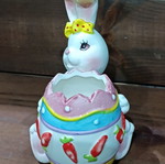 Vintage Easter egg holder bunny new