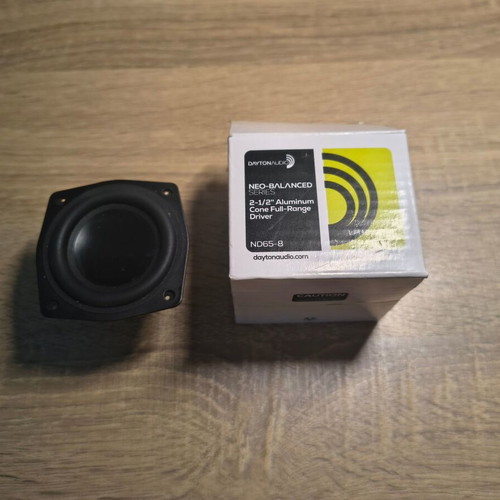 Full-Range ND65-8 2.5" 8Ω Speaker, Aluminum Cone, Neodymium