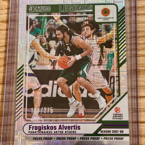 Numbered card Fragiskos Alvertis Panathinaikos Panini Euroleague 2024-25 new