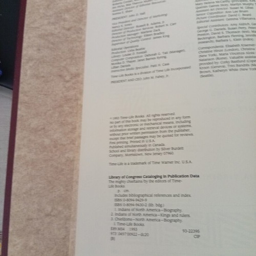 The Mighty Chieftains 1993 hardcover book in English