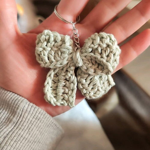 Bow keychain handmade new
