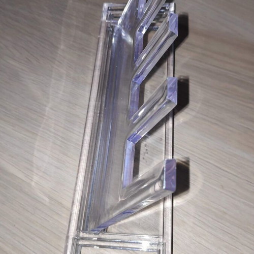 Cosmetic and amenities holder like new, transparent plexiglass
