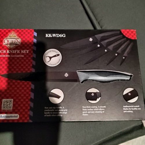 Queen Kitchen Knife Set 5 Pieces new with Non-Stick Coating