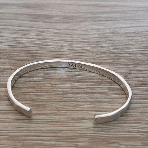 PALM Cuff bracelet, 925 sterling silver, men's handmade