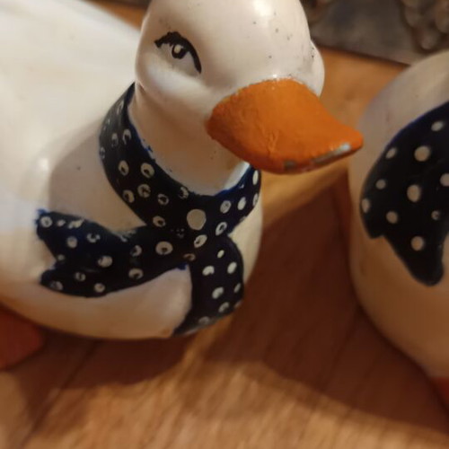 Ceramic duck set vintage, decorative table pieces, like new
