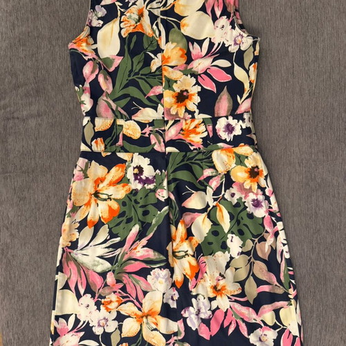 Raxevsky cotton floral midi dress like new, sleeveless, elegant line