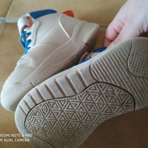 Boys' athletic shoes size 25 used, blue