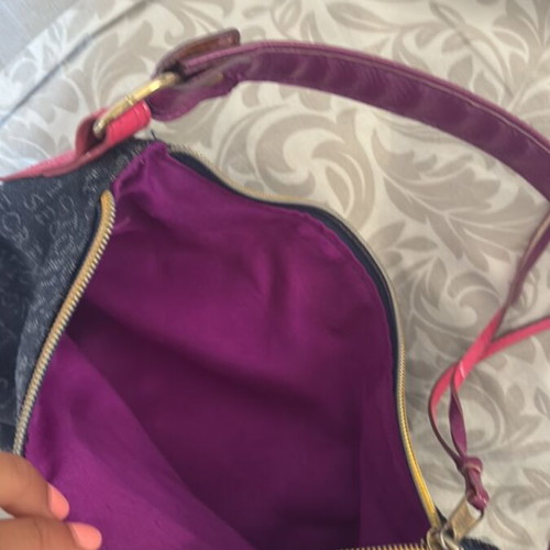Victoria's Secret bag used, vintage 2000s vibe, blue and purple