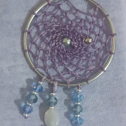 Handmade dreamcatcher earrings new, macrame hoops multicolor