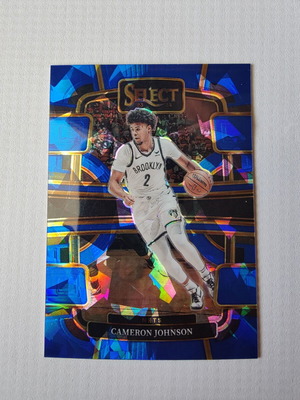 Κάρτα Cameron Johnson Panini Select 2023-24 Concourse Cracked Ice Blue Prizm καινούργια