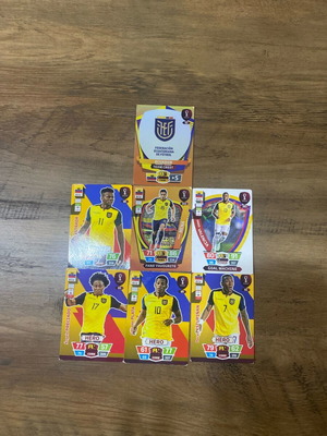 Ecuador 2022 World Cup cards used, set of 4