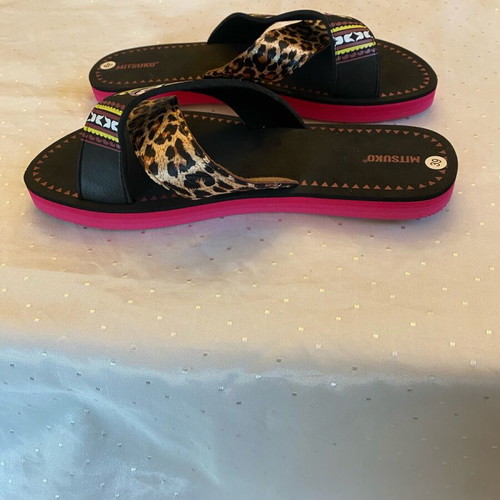 Mitsuko sandals new with floral and animal print designs size 39