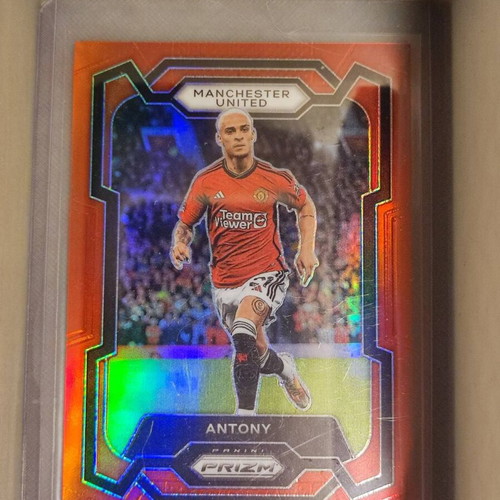 Antony Red Prizm card like new, Manchester United, Panini EPL 2023-24