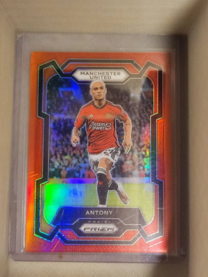 Antony Red Prizm card like new, Manchester United, Panini EPL 2023-24