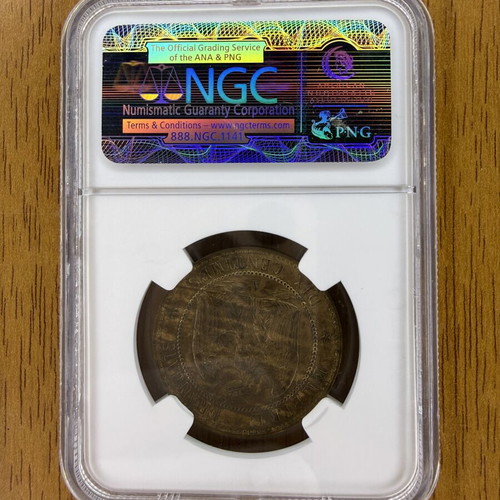 1862A France 10 Centimes coin certified by NGC, like new