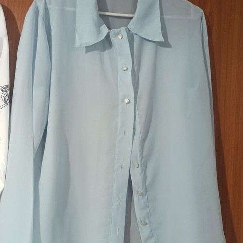 Sheer turquoise shirt like new, one size