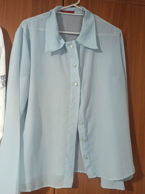 Sheer turquoise shirt like new, one size