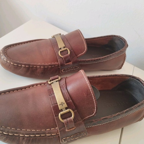 Cole Haan Men's Leather Loafers Size 42.5 Brown Like New
